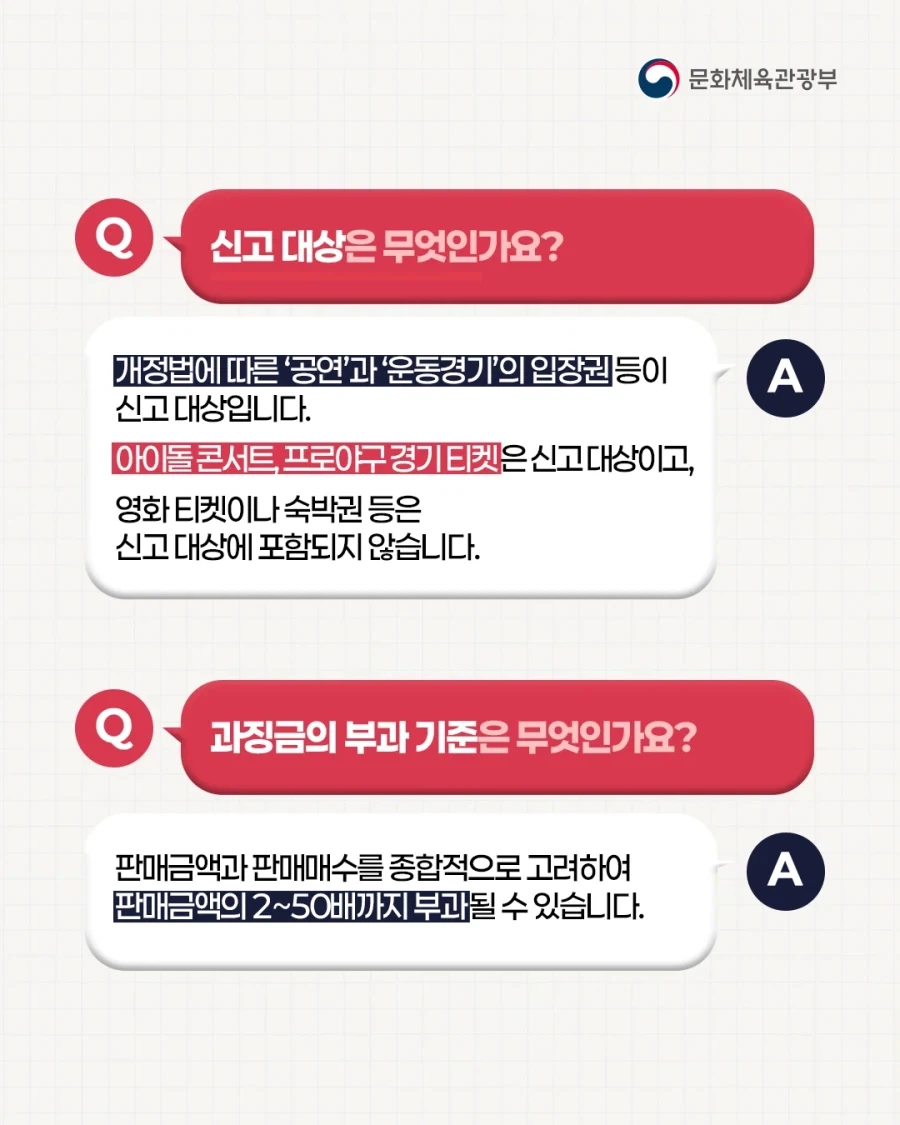 공연·운동경기 암표 신고하면 포상금 준다 함 - 이미지 2