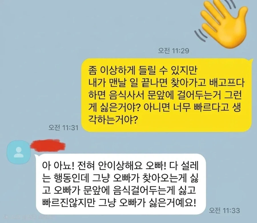 그냥 오빠가 싫은거예요!