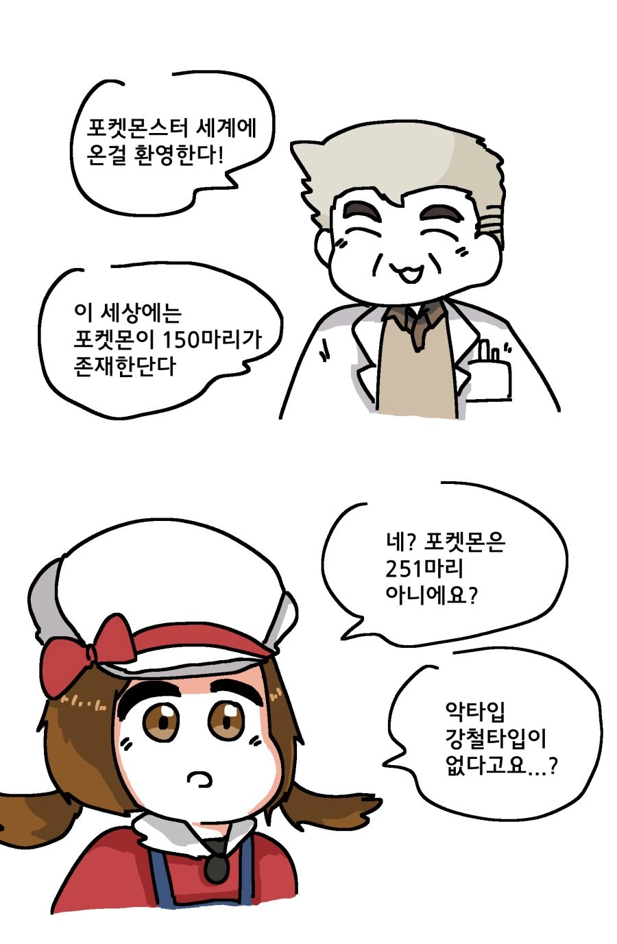 포켓몬 세계를 안내해주는 오박사.Manhwa