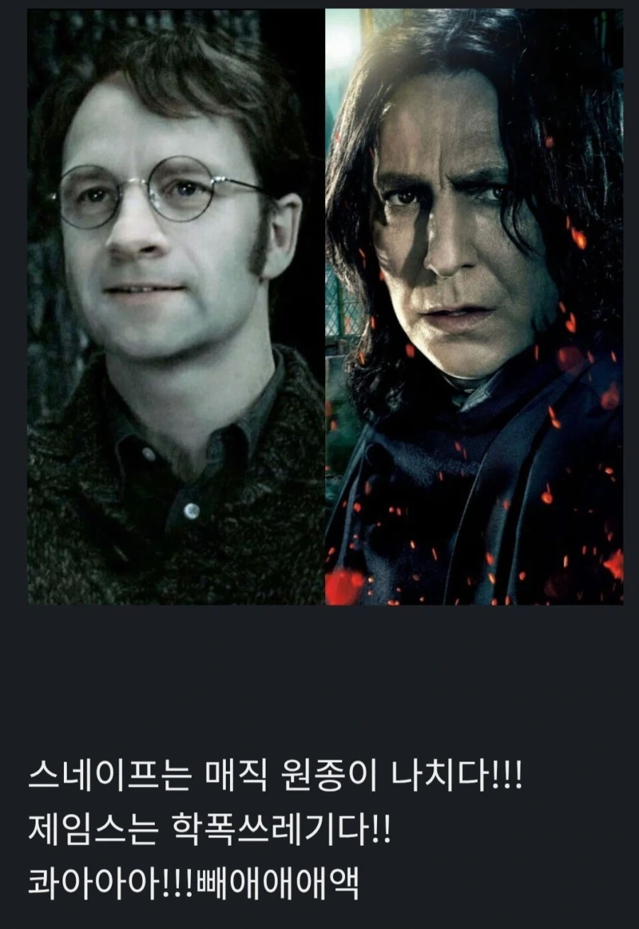 해리포터)제임스 vs 스네이프로 백번 싸워봤자 의미 없는 이유
