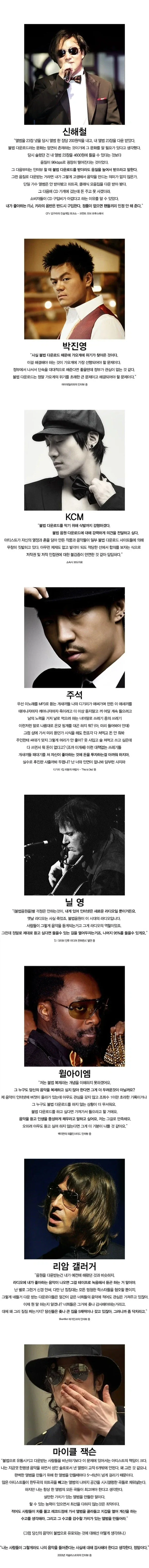 불법 복제에 대한 가수들의 생각 - 이미지 2
