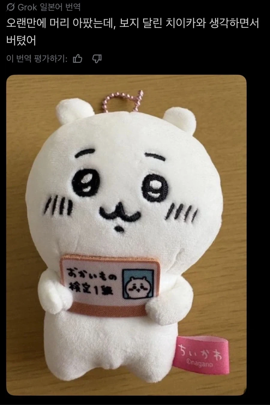 힘든걸 도와주는 치이카와 인형