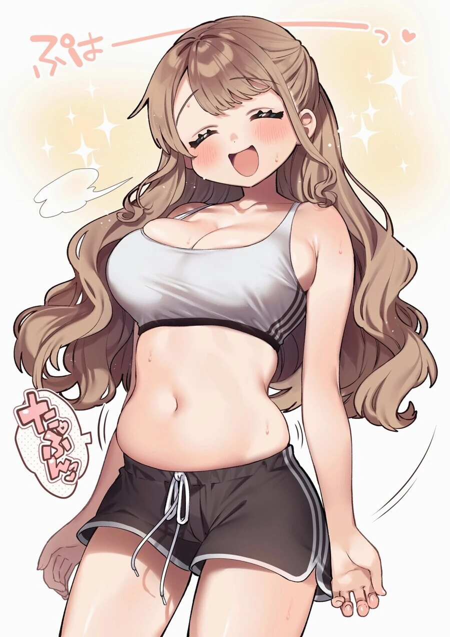 뱃살에 힘주는 여자아이.manga - 이미지 2