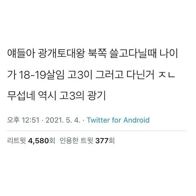 의외로 사람들이 잘 모르는 광개토대왕 즉위때 나이