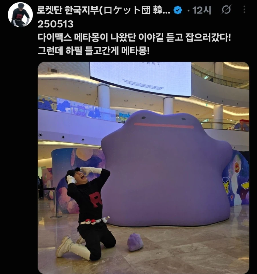 거다이맥스 메타몽이 나왔다길래