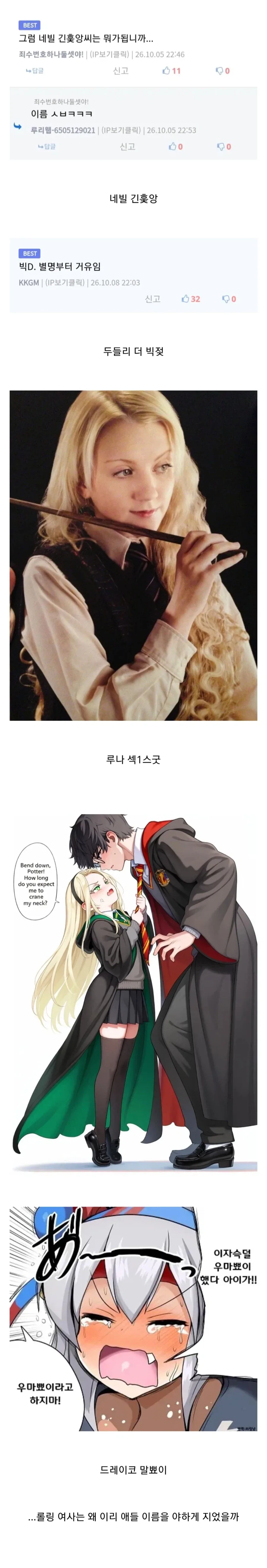 해리포터) 롤링 여사는 어떻게 이름도 TS에 딱 맞게 지었을까