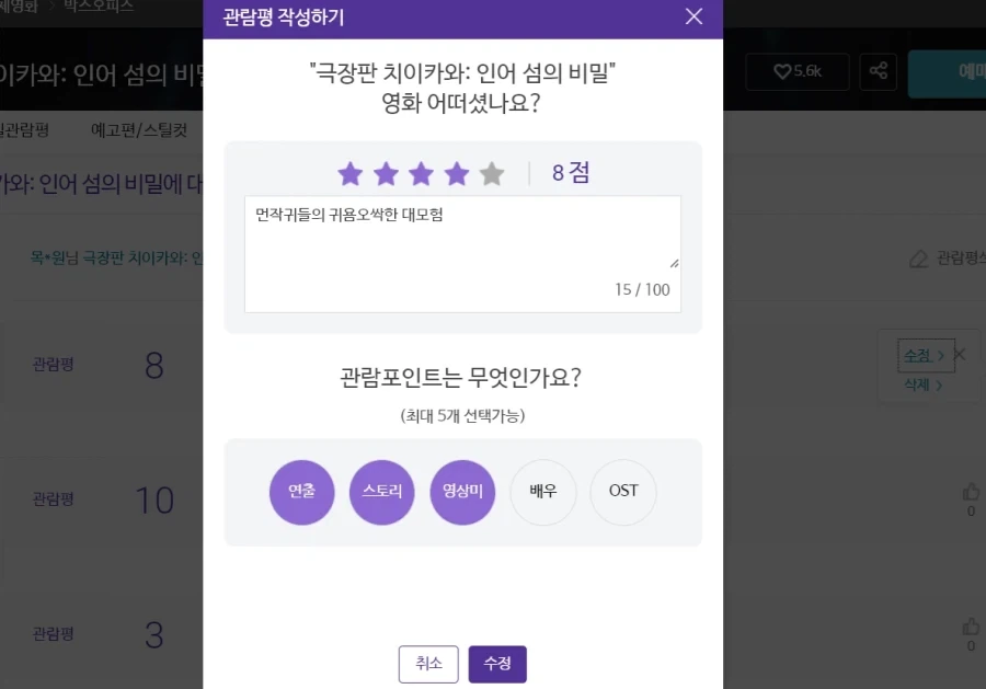 치이카와 극장판 감상평