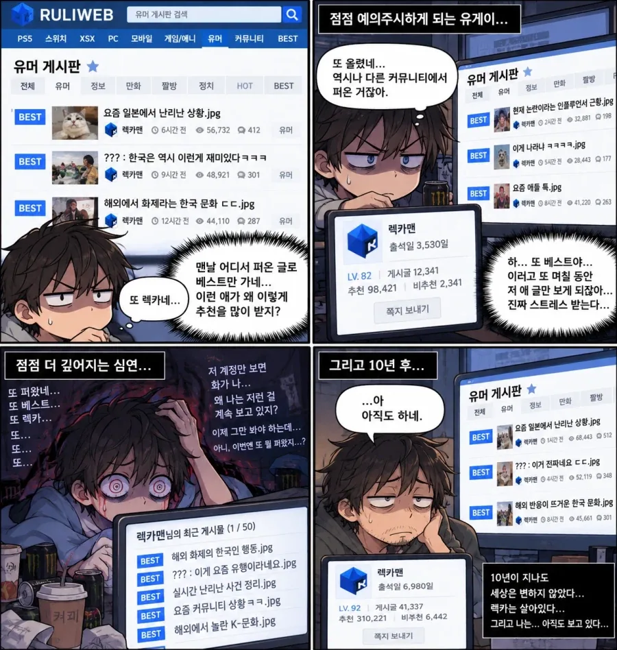 심연을 바라본다면 심연 또한 당신을 바라볼 것이다.manhwa