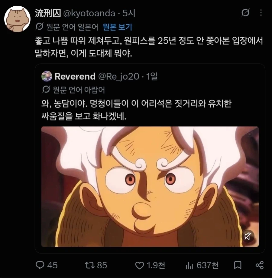 원피스 니카 봤냐 ? 진짜 이상하더라