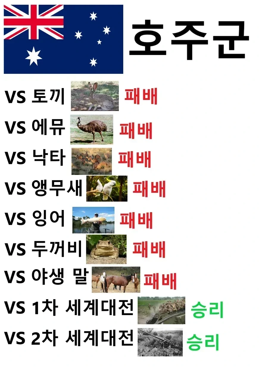 전적이 7패2승인 군대