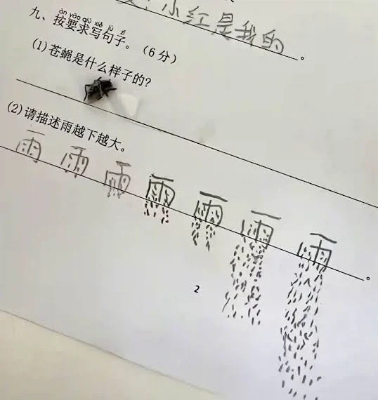 “어느 초등학생의 답안지” 글의 이미지가 Ai인 이유 - 이미지 3