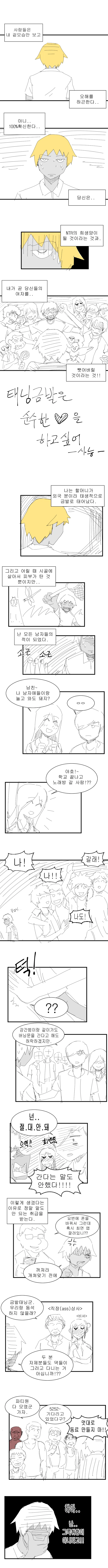 ㅇㅎ) 금발 태닝 양아치의 슬픔 Manhwa
