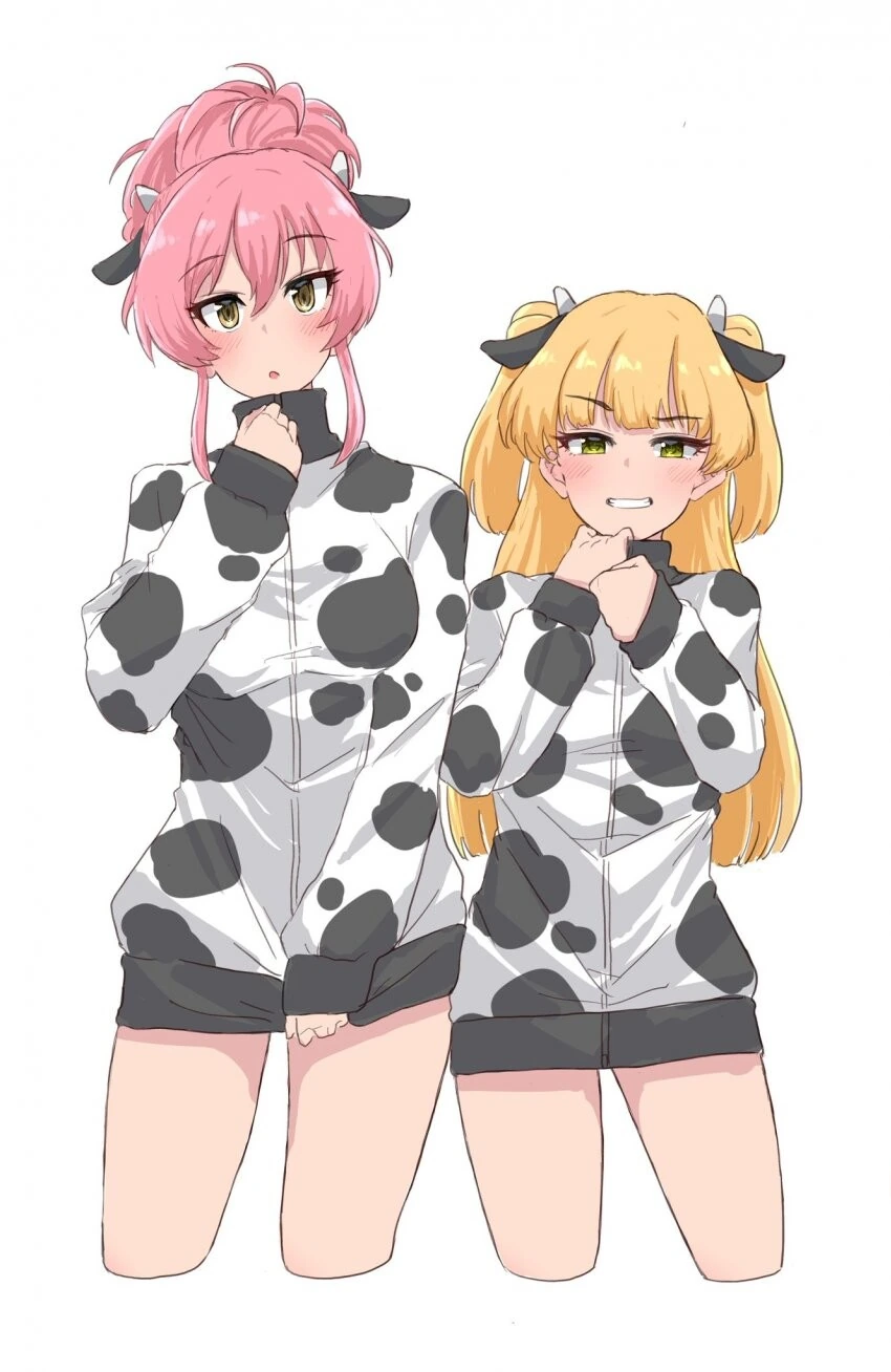 @) 젖소 자매