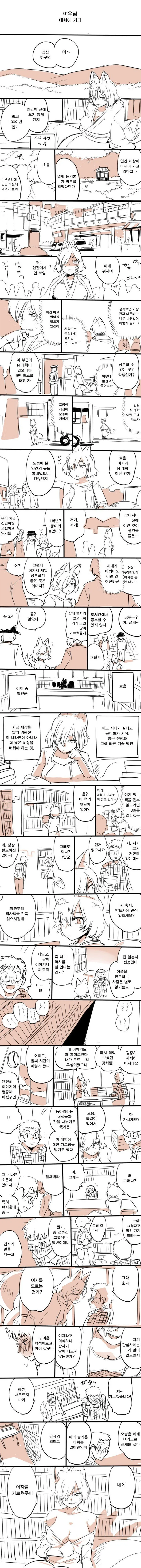 여우님 대학에 가다. 만화