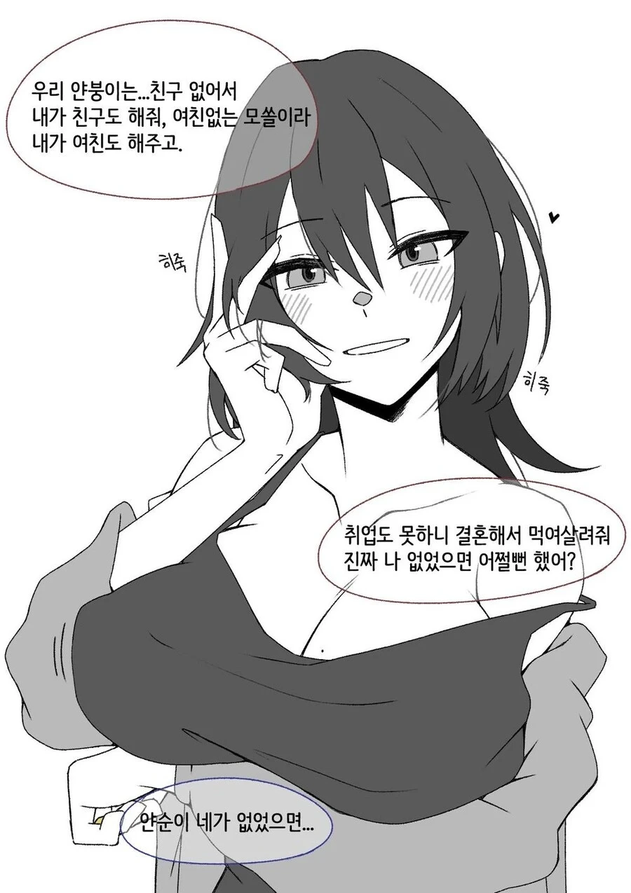 넌 나 없었으면 어쩔뻔했냐.manhwa