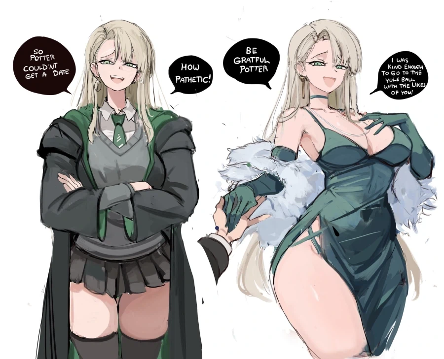 해리포터) 같이 춤 추자고 하는 카리나 말포이.jpg