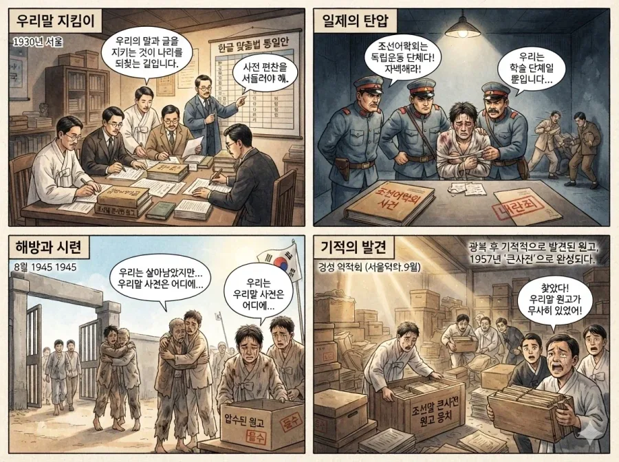 ai) 조선어학회가 그나마 우리말을 지켜줘서