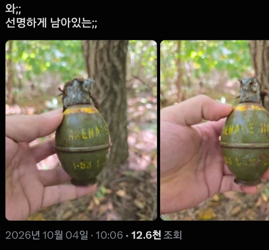산에서 불발탄 발굴한 현역군인 - 이미지 2