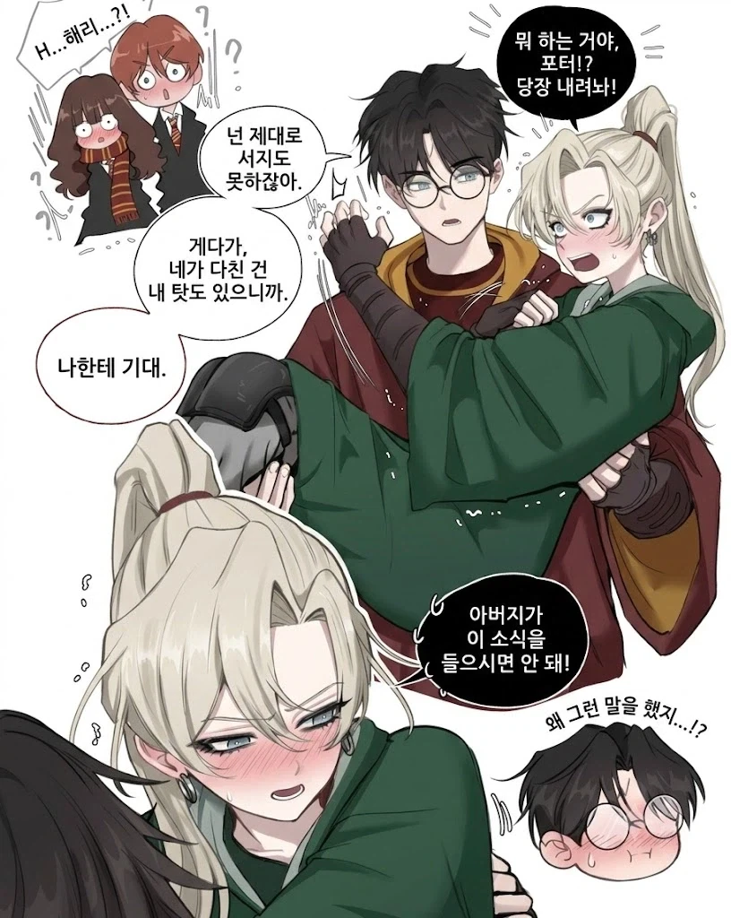 해리포터) 시합도중 다리를 다친 말포이양.jpg
