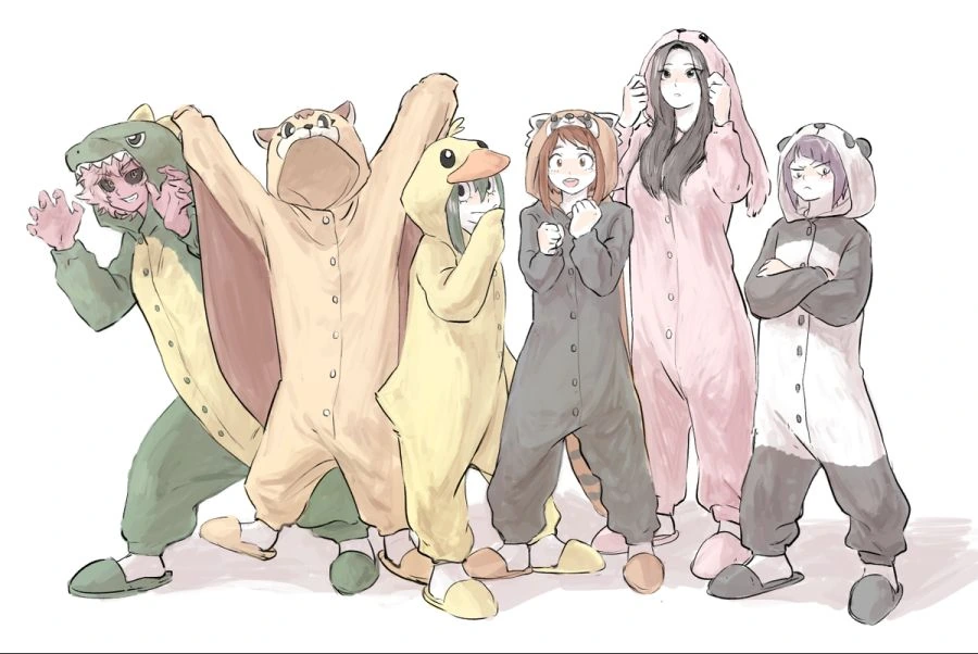 (히로아카)단체로 귀여운 동물 잠옷 사는 만화.manga - 이미지 3