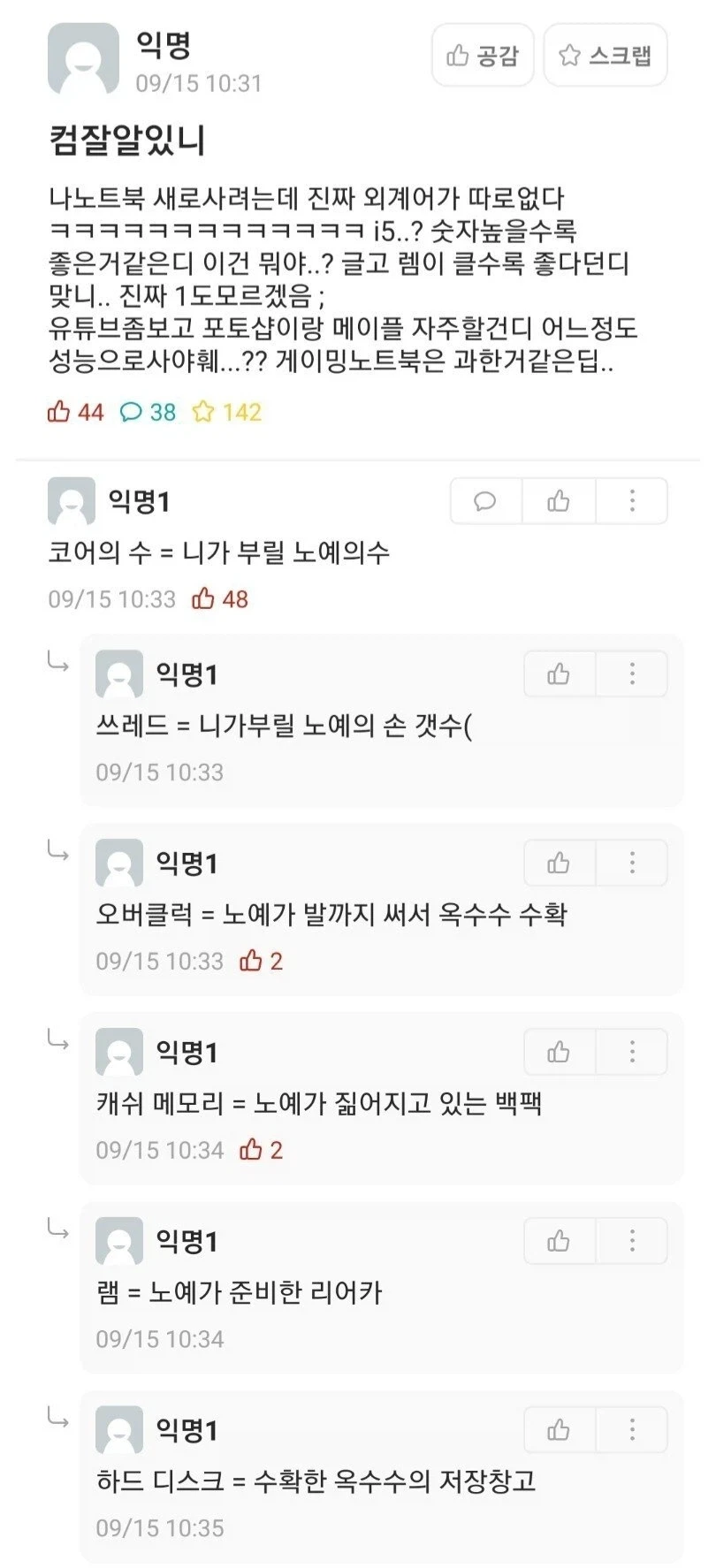 컴퓨터 부품 쉽게 이해하기