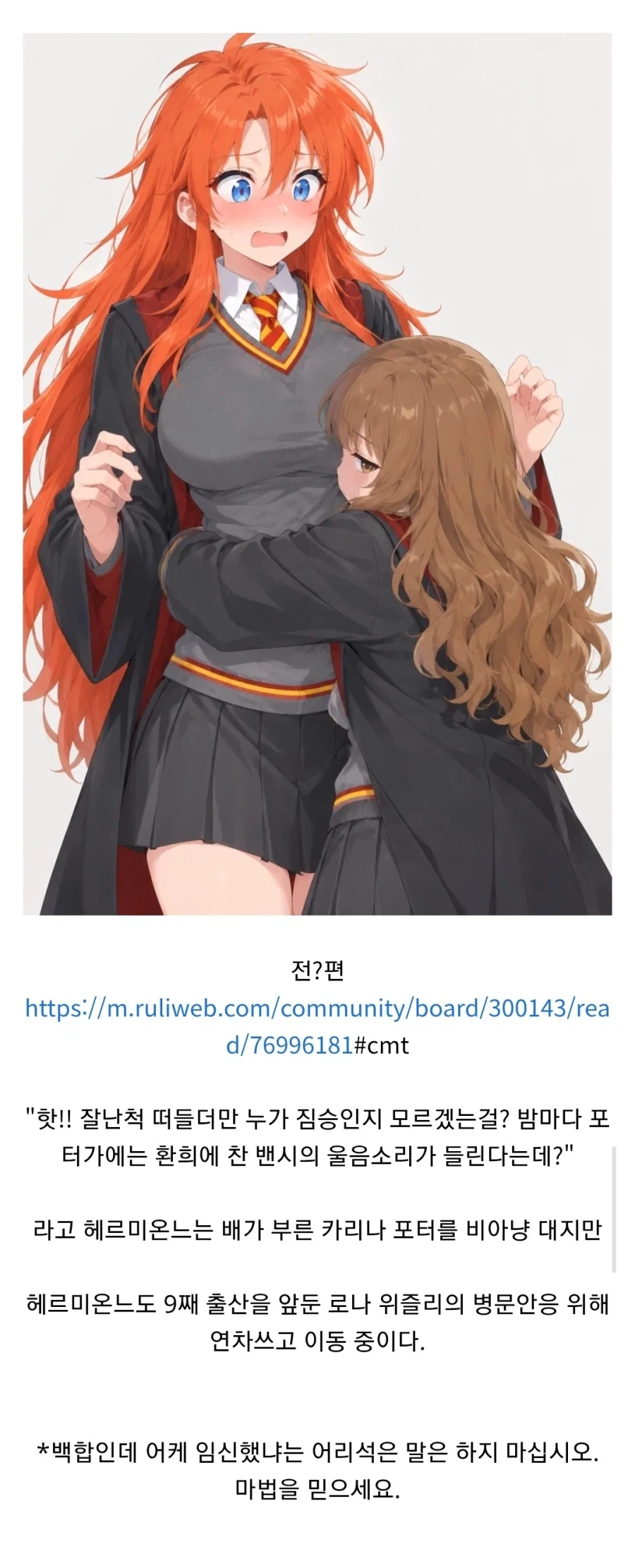 해리포터)TS세계관 숨풍숨품 산부인과 괴문서 시리즈 모음 - 이미지 2