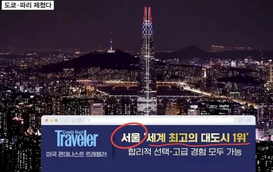 서울 ＇세계 최고의 대도시 1위＇ 납득갈만한 이유