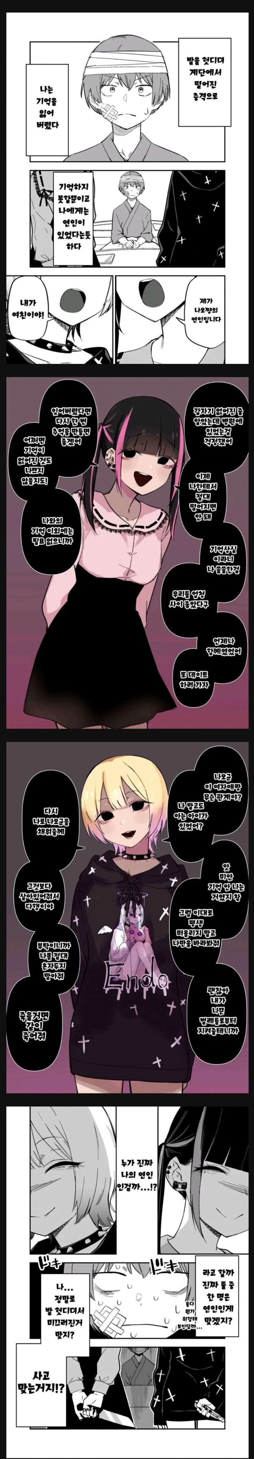 기억상실증에 걸린 만화