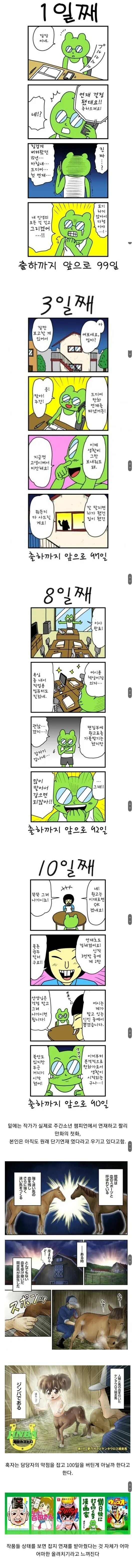 만화를 우습게 보던 작가의 말로