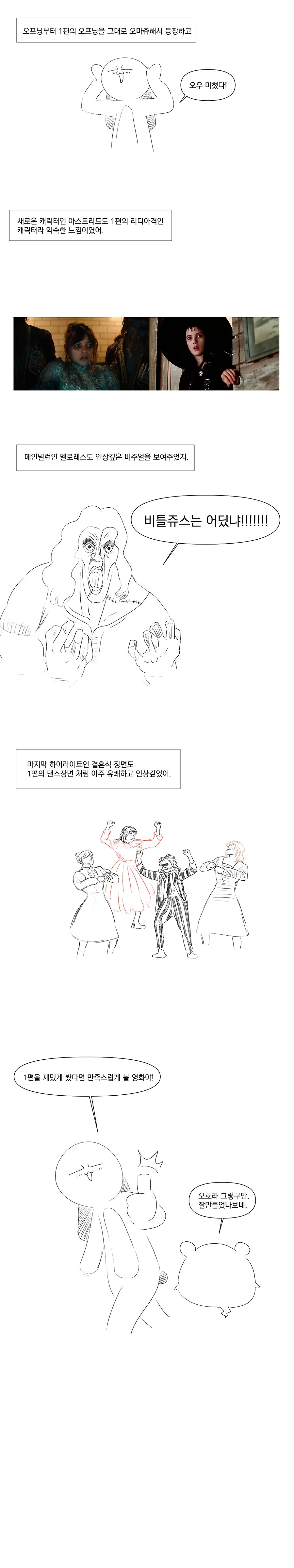 팀버튼 영화 비틀쥬스2 본 만화 - 이미지 2