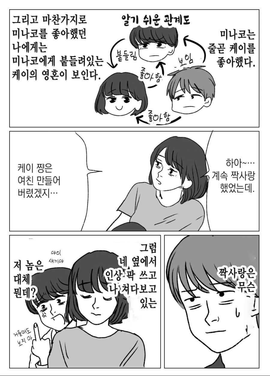 삼각관계 소꿉친구가 죽은 manhwa - 이미지 5