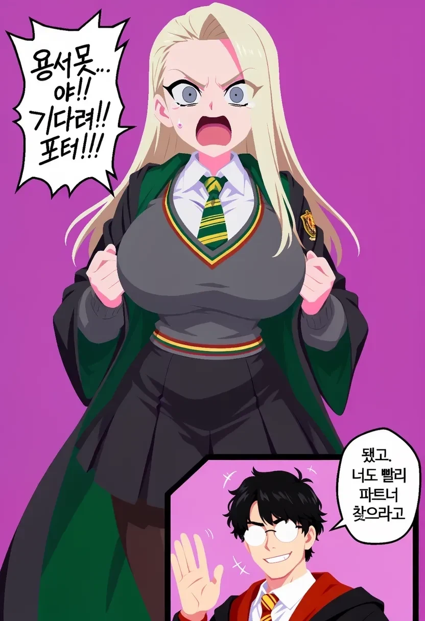 말포이양이 무도회날 해리를 방해하는 만화.manhwa - 이미지 6