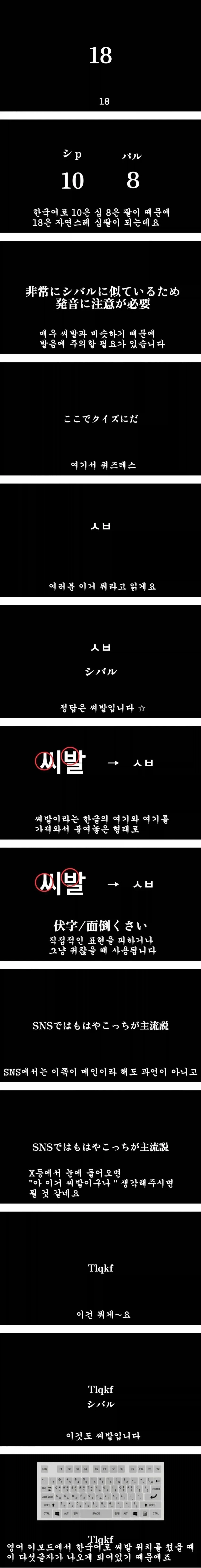 일본 유튜버가 설명하는 한국 욕 씨1발 - 이미지 2