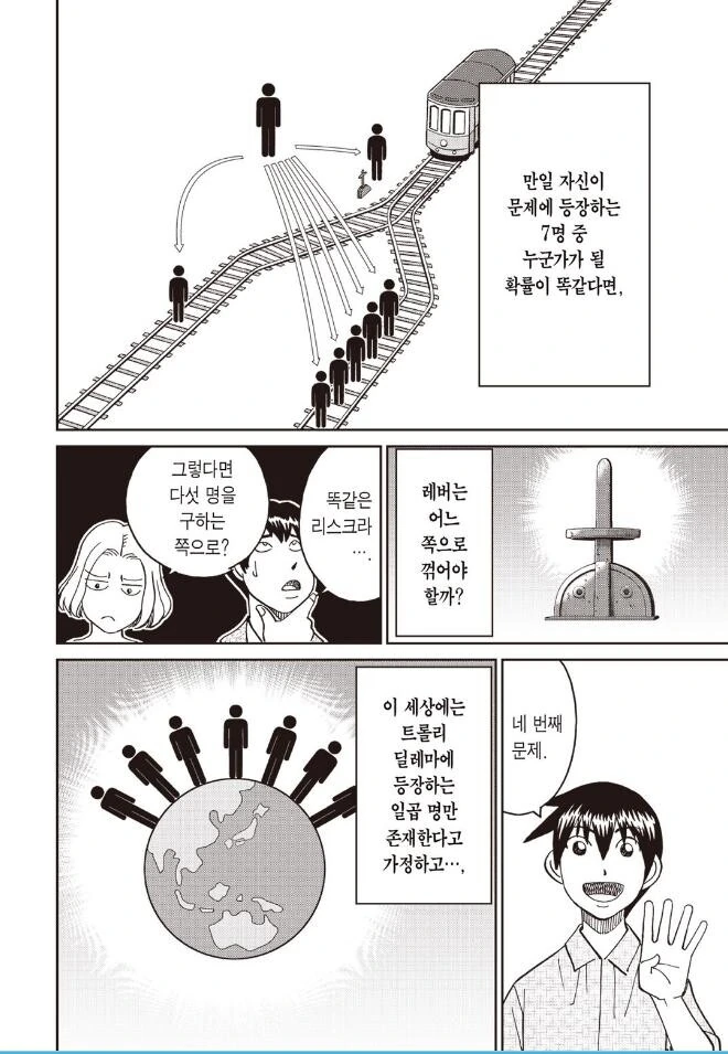 트롤리 딜레마가 어려운 이유를 설명하는 만화.manhwa - 이미지 4