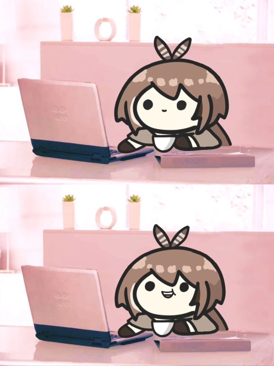 버튜버)활짝 웃는 무메이