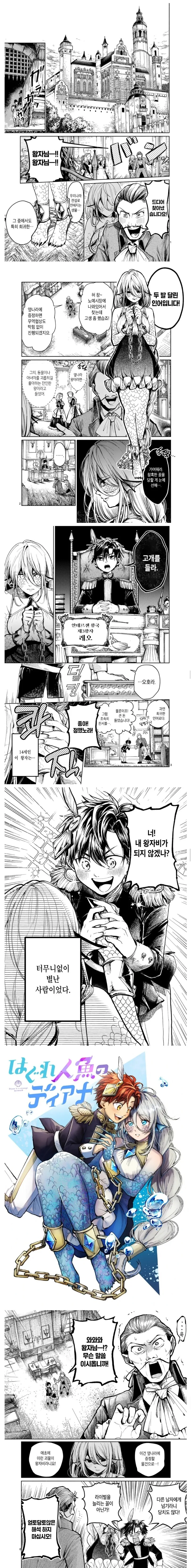두 발 달린 인어가 왕자한테 팔리는 만화.manga