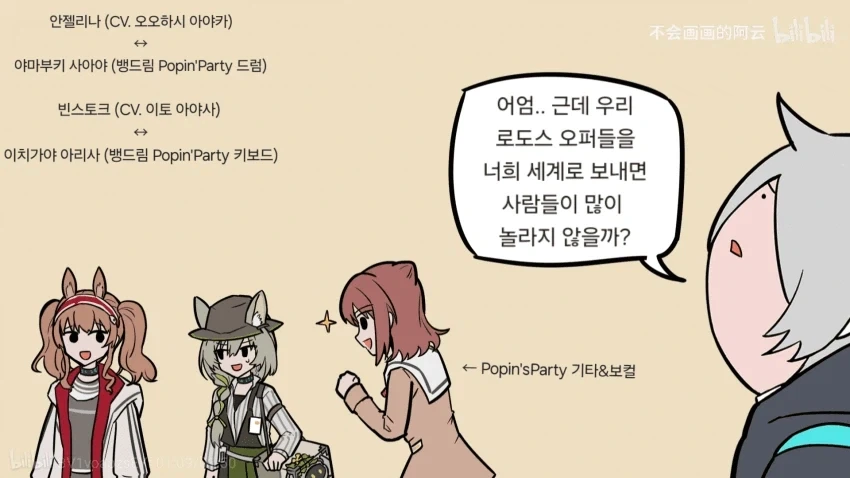 명일방주, 뱅드림) 아베무지카 콜라보 팬만화 - 이미지 18