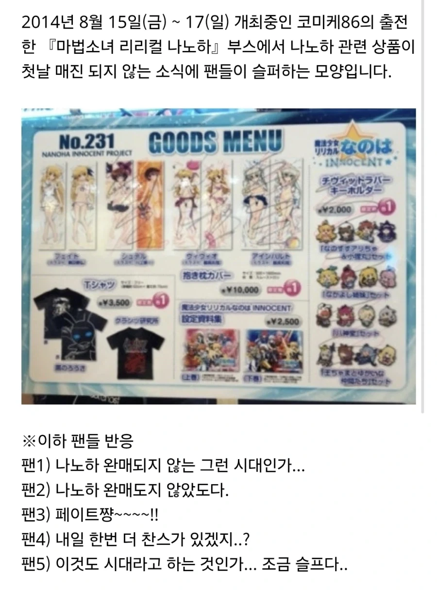 나노하 팬들 슬펐다던 12년 전 - 이미지 4
