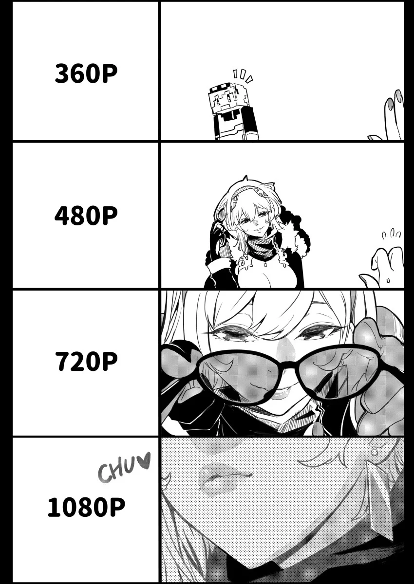 버튜버)해상도별 카엘라.comic