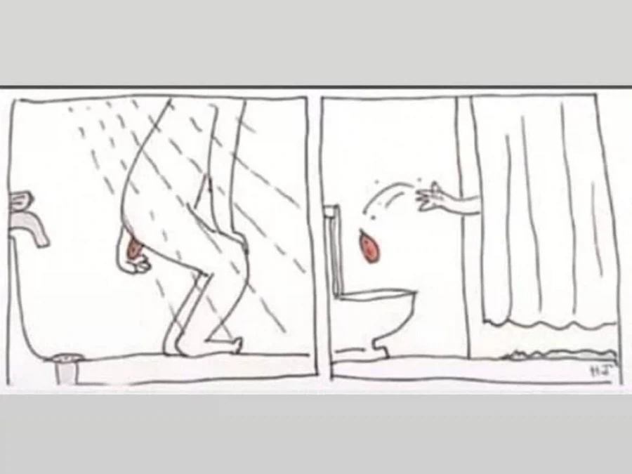 샤워중에 똥싸는 방법