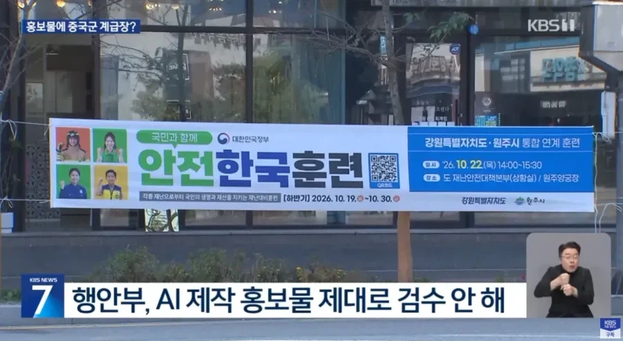 홍보물 경찰 계급장에 중국 계급장 표시한 행안부 - 이미지 7