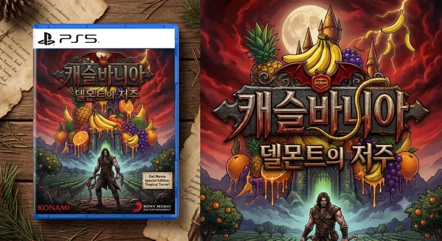 ai한테 캐슬바니아 벨몬트의 저주 타이틀 만들어달랬는데