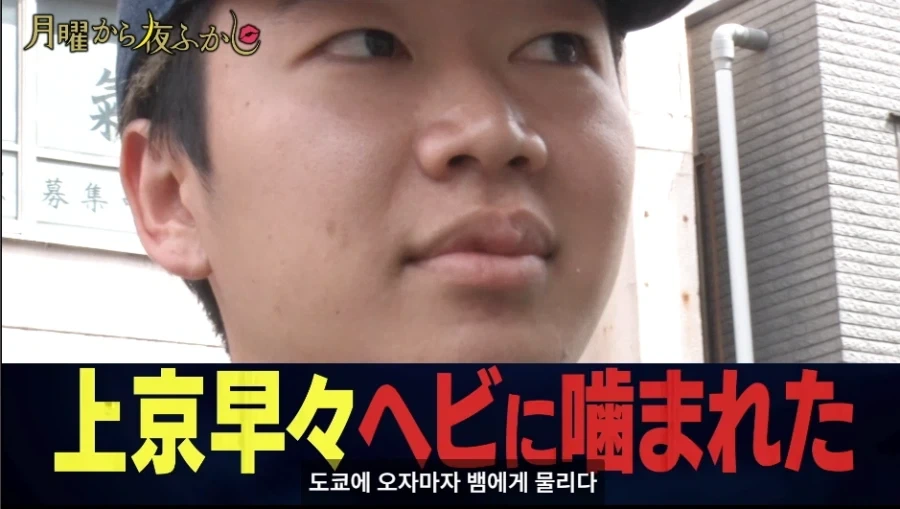 도쿄 상경하자마자 바로 꽃뱀에게 제대로 물린 일본 시골 청년 ㅠㅠ