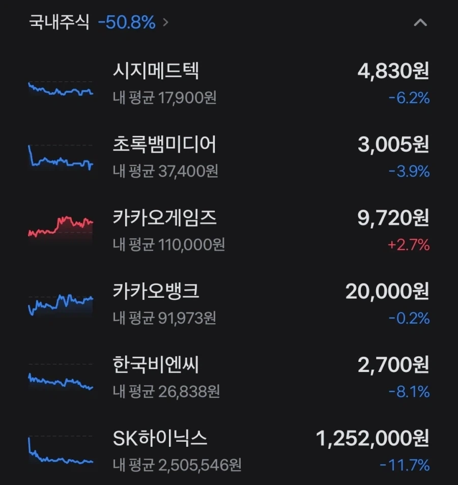 니들은 주식하지 마라