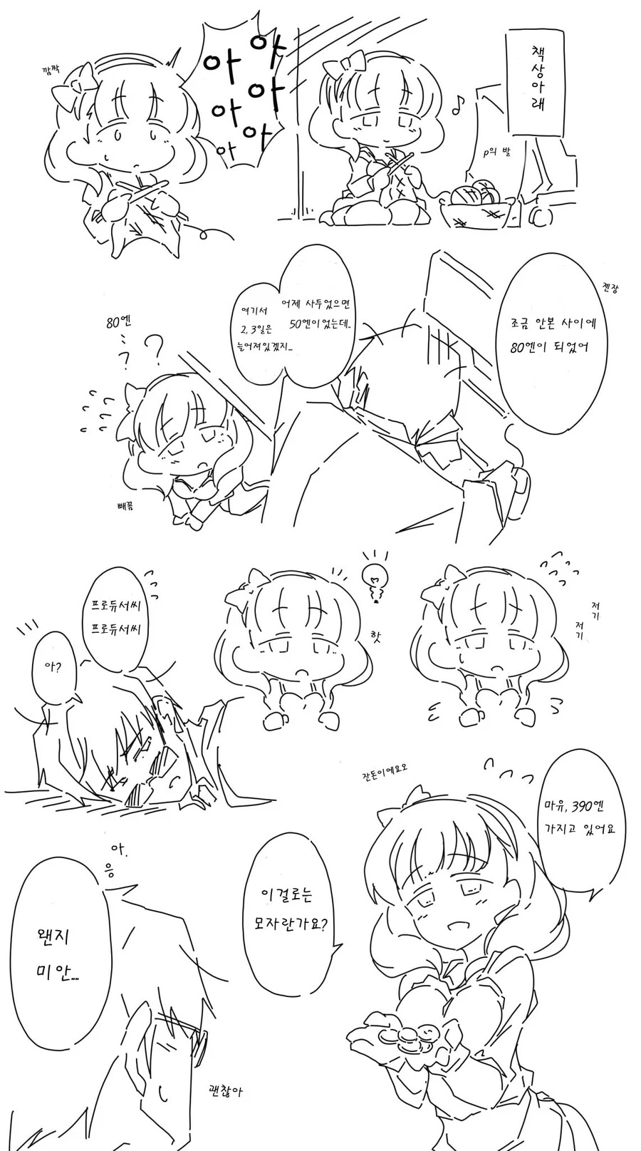 @) 주식하는 프로듀서 만화