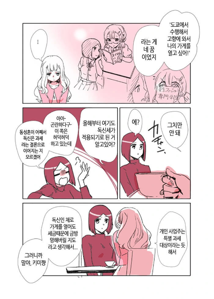 독신세 해결하는 만화 두 개 - 이미지 2