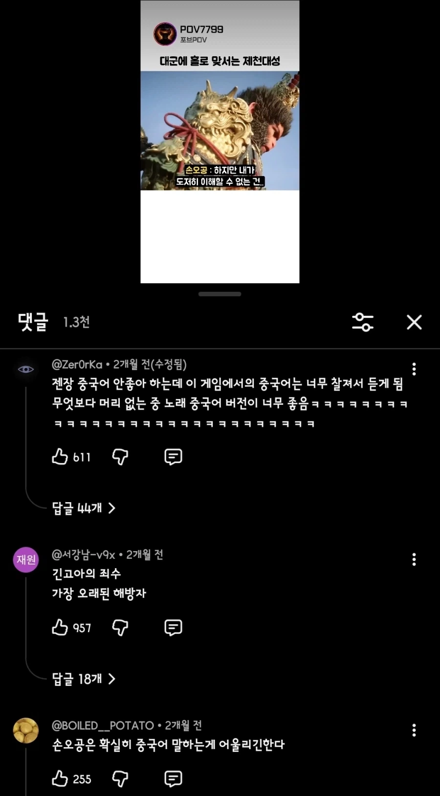 의외로 한국인들이 중국어를 찾게 만드는 영상.jpg