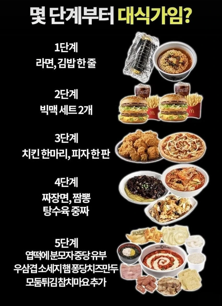 대식가 티어표
