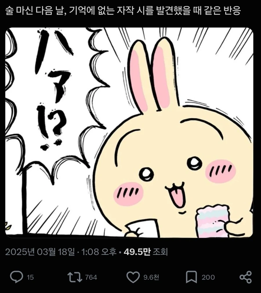 치이카와)쿨하지 못할때의 토끼가 좋은 변태임 - 이미지 3