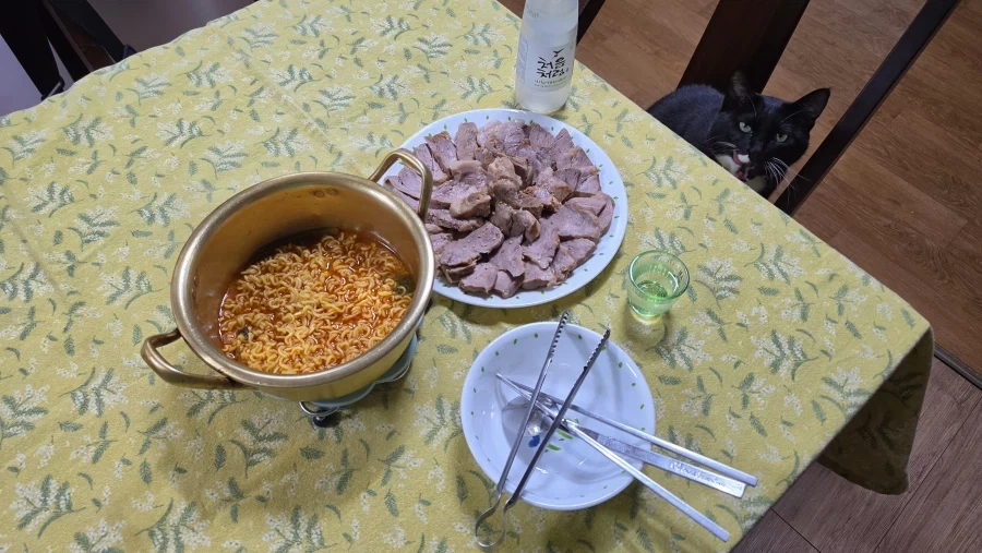 퇴근후 야옹이랑 소소하게 한잔함 - 이미지 8